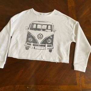 NWOT Cozy Volkswagon Crop Sweatshirt Size L